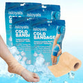 4 Packs Ice Tape, Instant Cooling and Compression Tape for Athletes, No Refrigeration Needed, Self-Stick Bandage Wrap for Knee, Ankle, Wrist Pain & Swelling Relief (Beige) - color: Beige-4pack