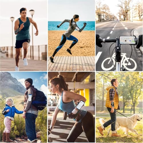 Cikyner 3 in 1 Running Armband, 360° Rotatable & Detachable Sports Armband