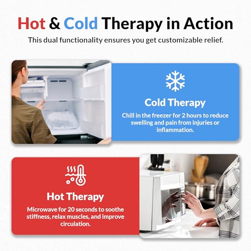 Two Pack | Wearable Thumb & Wrist Ice Pack – Reusable Hot Cold Compression for Hand, Finger, Carpal Tunnel, Arthritis, and Tendonitis Relief (Large) - size: Large