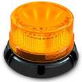 1-Pack Amber Strobe Beacon Light, Rechargeable LED, Magnetic Base