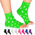 NEWZILL Plantar Fasciitis Socks Arch Support Foot Care Compression Sleeve - color: Green With White Polka Dots, size: Small-Medium