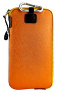 OneJoy Neoprene Phone Pouch, Lightweight Protective Cellphone Sleeve with Large Zipper Opening, Inner Pocket, Thermal Insulated, Durable Cell Phone Carrier for iPhone & Smartphones [ Orange ] - color: Orange