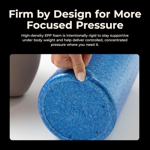 Sunny Health & Fitness 24" Blue High-Density Yoga Foam Roller - color: Blue, size: 24-Inch