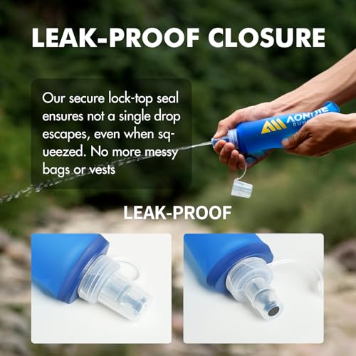 AONIJIE Running Water Bottle 2PCS Soft Flask - size: 2Pcs-500ml