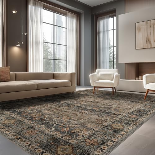 Ruaruarug Washable Area Rug 10×14 for Living Room, Ultra Soft, Camel - color: Camel, size: 10' x 14' (Rectangular)