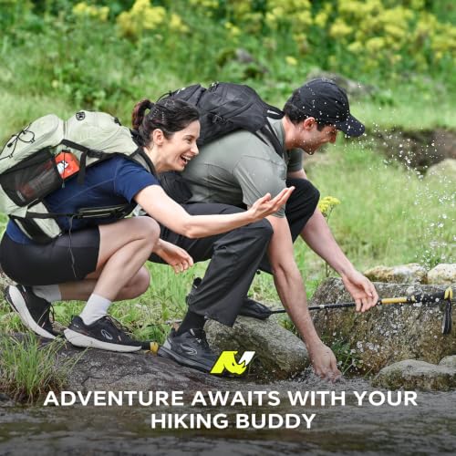 N NEVO RHINO Hydration Backpack, 18L Hiking Backpack with 3L Water Bladder - color: Black