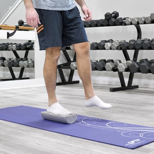 OPTP Silver AXIS Moderately Firm Foam Roller – Half-Round, Silver, 12" x 3" - size: 12" x 3" Half-Round