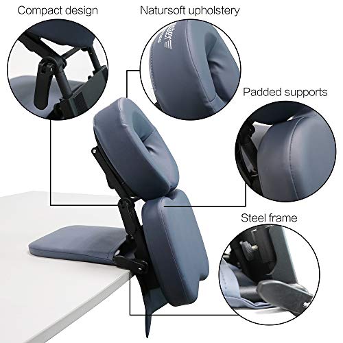 Master Massage Desktop Face Cradle Massage Kit – Table & Desk Top Face Pillow Support –Foldable Adjustable Head Rest Cushion Cradle - Massage Kit, Siesta Artifact, Eye Surgery Recovery, Royal Blue - color: Royal Blue