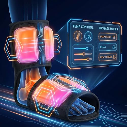 Heated Cordless Foot Massager for Plantar Pain Relief & Swelling for Ankle, Feet and Blood Circulation, Perfect Gifts for Men Women, Dad Mom (Birthday, Holiday)