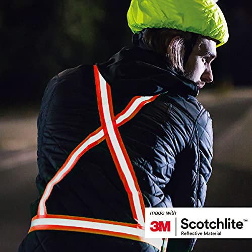 Salzmann Adults Reflective Cross Belt | Hi Vis Adjustable Safety Harness - color: Orange (Adult)