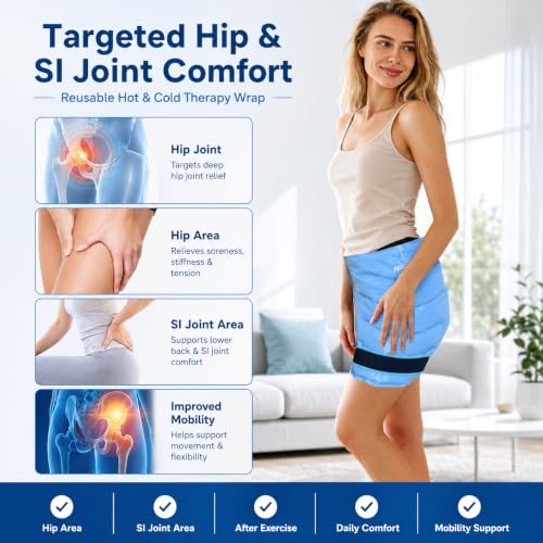 MR.ICE Extra Large Hip Ice Pack Wrap, 18.5'' x 14''