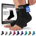 SB SOX Compression Socks for Plantar Fasciitis Relief (Solid Black, Small) - color: Solid Black, size: Small
