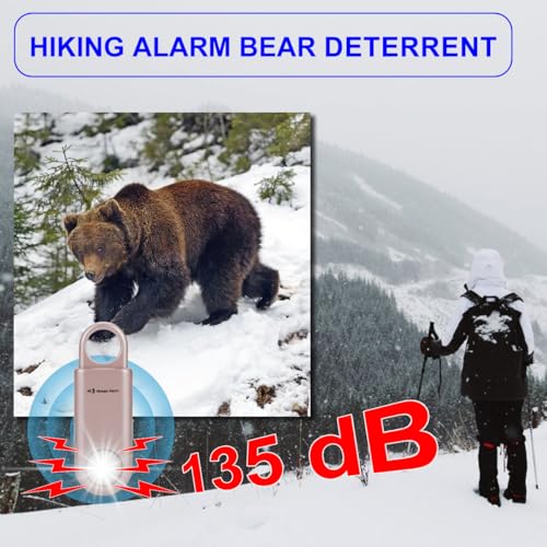 135dB Rechargeable Personal Alarm with Ultra Bright Flashlight - color: RoseGold, style: Rechargeable & Built-in Flashlight
