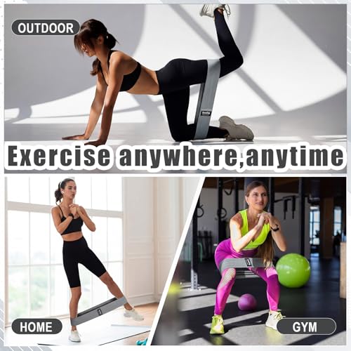 Seenelling 36 Pcs Fabric Resistance Bands - color: Gray, style: Heavy Resistance