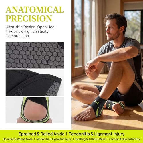 2-Pack Ankle Support Brace Ankle Stabilizer Grey - color: Grey