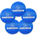 Reusable Round Hot and Cold Gel Ice Packs for Injuries | Cold Compress, Ice Pack, Cold Pack, Gel ice Pack, Cold Packs for Injuries | 5 Pack - color: Blue 3