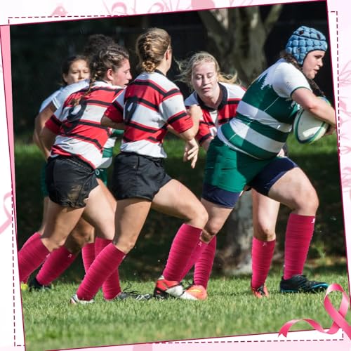 Foaincore 4 Pairs Breast Cancer Compression Calf Sleeves Women - color: Rose Red
