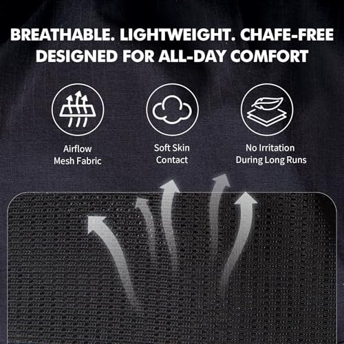 AONIJIE 12L Running Hydration Vest for Men Women 2 Pcs 500ml Soft Flask