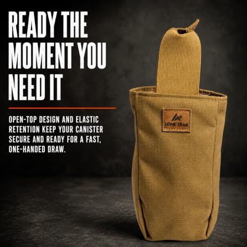 Lone Trail Elastic Retention Pouch - Brown MOLLE Tactical Hunting Holster
