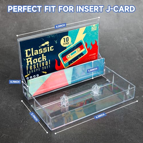 Clear Cassette Tape Storage Cases，Audio Storage Solution 15Pack