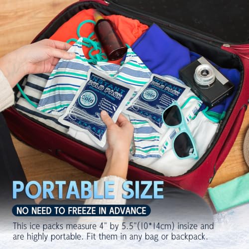 General Medi Instant Ice Cold Pack (4”x 5.5”) – 25 Packs Disposable Cold Therapy Ice Packs for Pain Relief, Swelling, Inflammation, Sprains, Toothache – for Athletes & Outdoor Activities - size: 25 Count (Pack of 1)