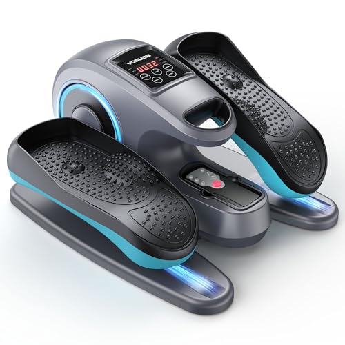 YOSUDA Under Desk Elliptical Machine, Seated Pedal Exerciser for Seniors - color: Classical | Blue