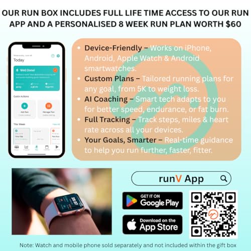 Vorlich Running Gift Box – 13 Essential Items for Runners Female & Men – Includes Run APP. Training Plan, Running Belt, Anti-Chafing Balm, LED Headtorch, Folding Water Bottle & More Female & Men – Includes Running Belt, Anti-Chafing Balm, LED Headtorch, F