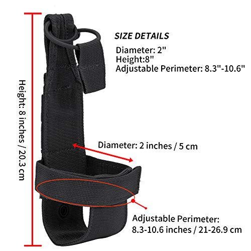 Tactical Molle Pouches Multi-Purpose Military Nylon Waist Pack Utility Bag Detachable Patches Pouches for Dog Vest Harness - color: Tan