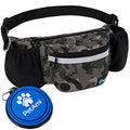 PetAmi Dog Fanny Pack, Treat Pouch for Dog Walking Training, Camo Black - color: Camo Black