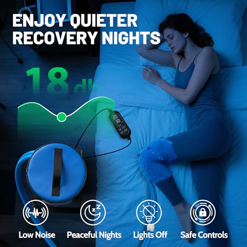 GALINAND Ice Machine for Knee After Surgery 2.0, FSA Eligible HSA, Portable Cold Therapy Machine for Knee Replacement, Ice Therapy for Post Surgery, Cryotherapy System, Ice Compression for Recovery