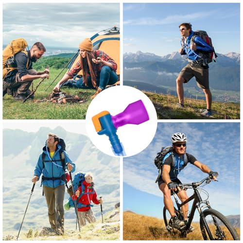 Big Bite Valve Replacement Mouthpiece Water Hydration Bladder Valve 4 Pack - color: Multi-color