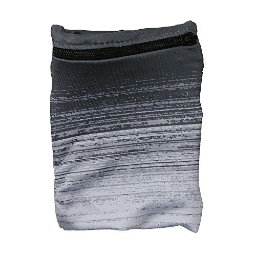 Sprigs Wrist Wallet Running Wristband Pocket for Keys Cards Cash ID Phone - color: Gray Blitz
