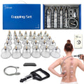 DEFUNX Cupping Set, 32 Cups Cupping Kit for Massage Therapy, Professional Chinese Therapy Set for Back Massage, Pain Relief - size: 32 Cups