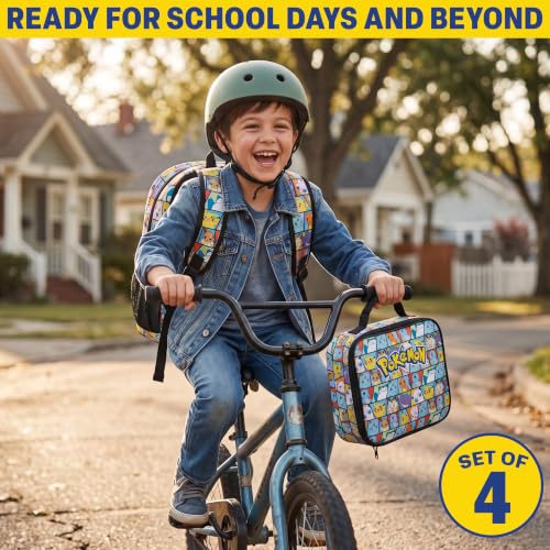 Get Trend Pokemon Boys Backpack 4 Piece Set - color: Multi Pokemon