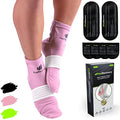 Ice Pack Coolers - Reusable Hot&Cold Therapy Socks w/Compression Straps - Cold Gel Pack for Neuropathy, Foot Pain, Plantar Fasciitis & Sprains - Cooling Socks for Hot Feet for Gout - size: L/XL, style: Pink