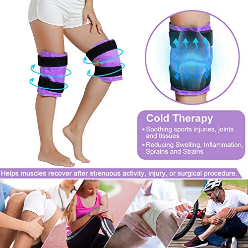 REVIX Knee Ice Pack for Injuries Reusable Gel Knee Ice Wrap for Arthritis