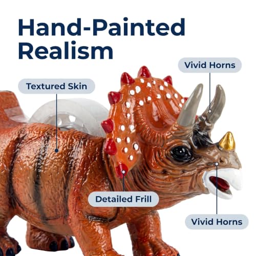 Triceratops Dinosaur Tape Dispenser Resin Heavy Duty Cute Desk Stationery