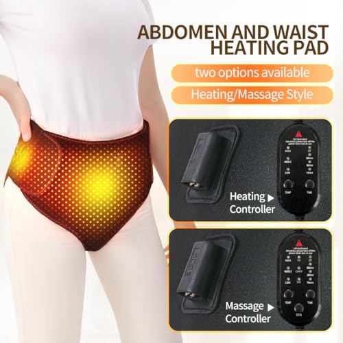 Heating Pad, Period Heating Pad for Period Cramps Massager for Women, Electric Heating Pad New Upgrade Menstrual Heating Pad for Abdomen Pain and Cramps Relief, Wrap Around Heating Pad