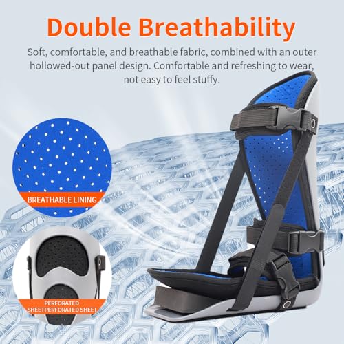 Laway Plantar Fasciitis Adjustable Leg Support Brace with Adjustable Support Bracket Fits Right or Left Foot for Soreness Relief, Foot Pain and Stretching (Large) - size: Large