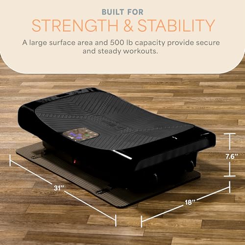 Lifepro Rumblex 4D Vibration Plate Exercise Machine with 7 Training Modes - color: Black, size: Pro