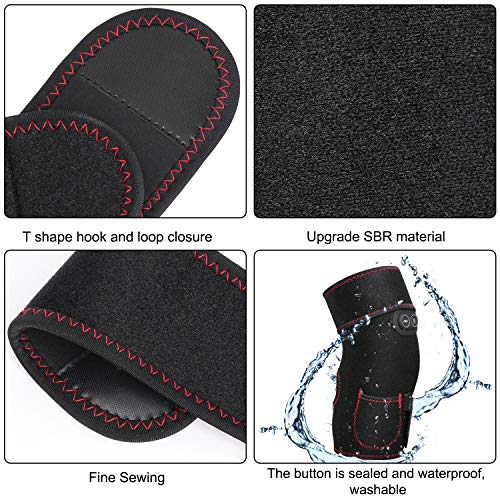 Knee Heating Pad, 3 Adjustable Heat & Vibration Knee Massager (No Battery)