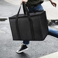 musbus 2Pk Insulated Reusable Grocery Bags, Collapsible Cooler Bag for Groceries, Heavy Duty Large Insulated Bag (16''x9''x13'', Spring Stroll) - color: Black, size: XX-Large（20W x 13H x 10D）