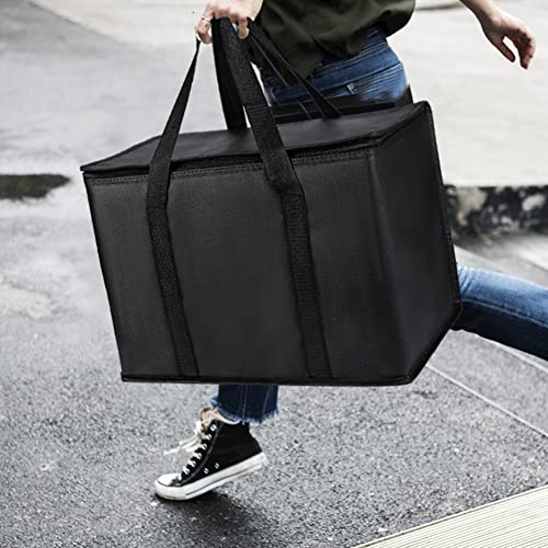 musbus 2Pk Insulated Reusable Grocery Bags, Collapsible Cooler Bag for Groceries, Heavy Duty Large Insulated Bag (16''x9''x13'', Spring Stroll) - color: Black, size: XX-Large（20W x 13H x 10D）