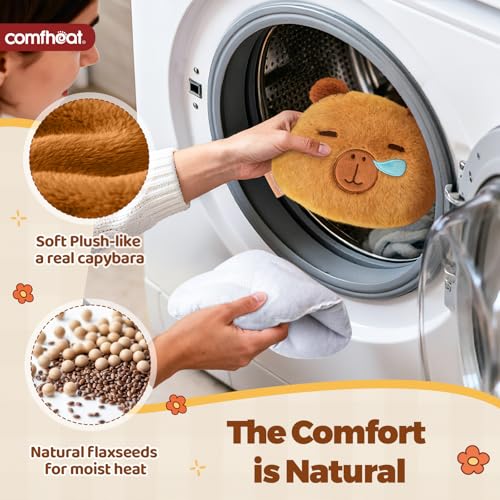 Capybara Microwave Heating Pad for Pain Relief, Moist Heat Pack - style: Capybara