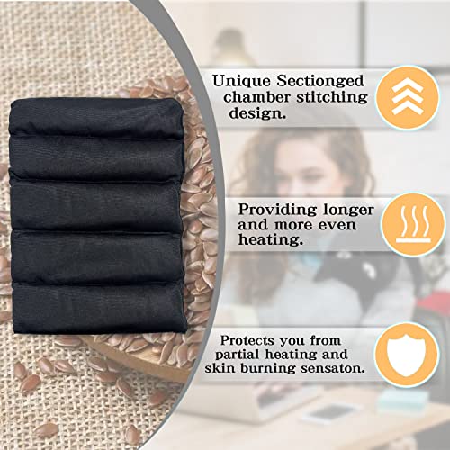 Microwave Heating Pad for Pain Relief, 17" x 9" Microwavable Heating Pads for Cramps, Back Pain, Neck Shoulder, Muscles, Knee, Joints, Natural Heat Pack Moist Heat, Black Cat - size: Medium Black cat - 1