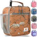 CaCTOUR Lunch Box Kids,Premium Insulated Lunch Bag for Girls Boys,Soft Bag Mini Cooler Back to School Thermal Reusable Lunch Bag for Work School Picnic (Brown Dino) - color: Brown Dino