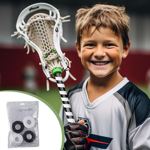 Gemscream 30 ft Lacrosse Stick Tape 1 Inch 1/2 Inch - color: Black, White