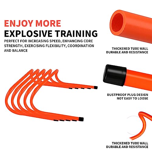 12 Hurdles Training Speed Agility Training Durable with 10 Marker Cone