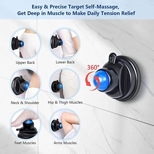 Wall-Mountable Massage Ball 2 pack Muscle Massage Roller for Pain Relief - style: 1 - Pack - Mountable Ball