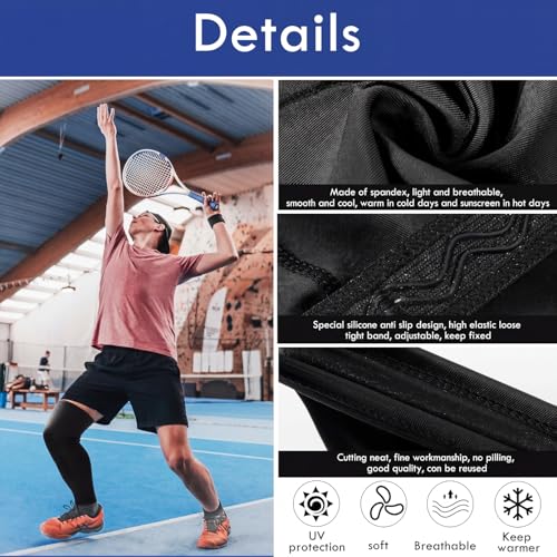 Tatuo Compression Leg Sleeves UV Protection - color: Black